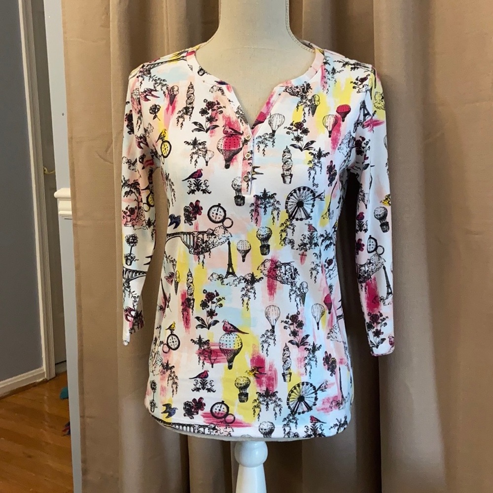 BNWT, Women’s 3/4 sleeve cotton top, petite small